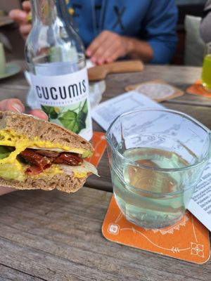 Sandwich Lilli und Gurkenschorle at Kleines Hochdruckgebiet in Soltau