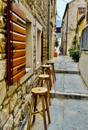 Outside seating  at Sweet Republic Hvar in Hvar