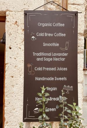 Menu at Sweet Republic Hvar in Hvar