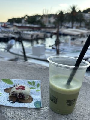 Matcha and praline sweet  at Sweet Republic Hvar in Hvar
