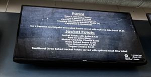 Jacket potato & vegan cheese  at Anderton Boat Lift Visitor Centre Cafe in Northwich