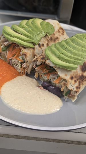 Durum Mega Vegana 🌯 at Green Falafel - Mercado San Blas in Cusco