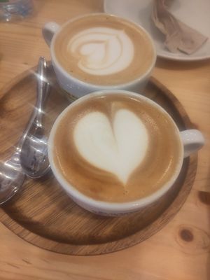 Cappuccini with oat milk! at Forno Brisa - Via S. Felice in Bologna