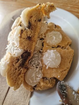 Coconut and chocolate cookie at YayLo in Reading