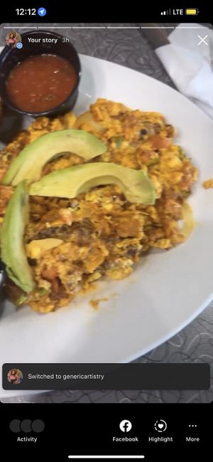 southwest breakfast   at Biscuits Cafe in Chandler