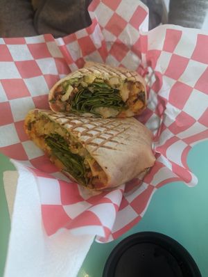 Regular size burrito at Cafe de Stir It Up in Fairbanks