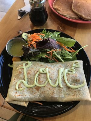 Veggie crepe at The Grain Cafe in Van Nuys
