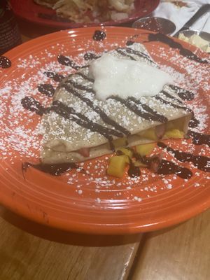 Tropical fruit crêpe  at The Grain Cafe in Van Nuys