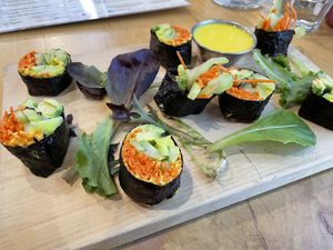 Spring roll app  at The Grain Cafe in Van Nuys