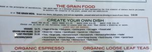 Build your own bowl  at The Grain Cafe in Van Nuys