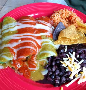 enchiladas at The Grain Cafe in Van Nuys
