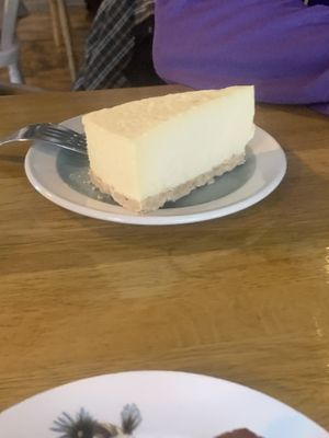 vegan cheesecake   at Nicolsons Cafe in Edinburgh