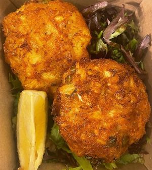 Herban Vegans Krab Cakes! at Herban Vegans in Cincinnati