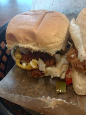 Slider - Philly Cheese steak at Herban Vegans in Cincinnati