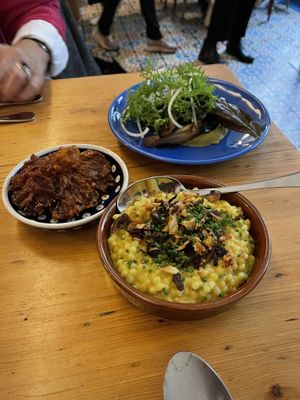 3 of our tapas-like menu.  at DAR Restaurant & Cocktail Bar in Zurich