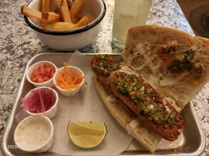 Choripan at Comeplantas in Ibague