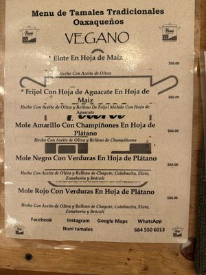   at Nuni Tamales in Tijuana