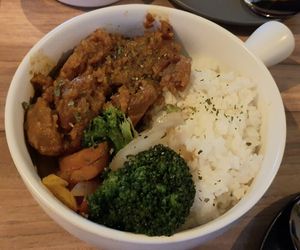 vegan masala curry rice at The Closet in Seoul