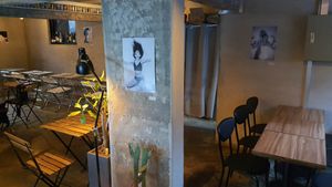 interior of location - seating at The Closet in Seoul