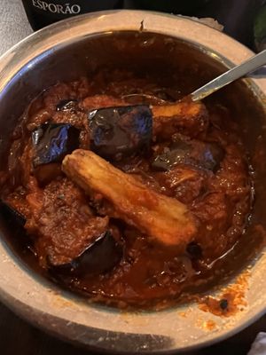 Aubergine curry (whose name escapes me)  at Jaipur in Dalkey