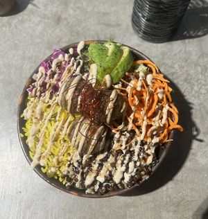 Rainbow lunch bowl  at iNput in Ankara