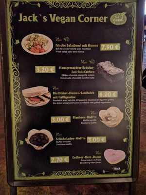 Die vegane Speisekarte at Europa Park - Jack's DELI in Rust