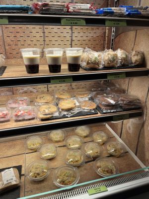 Vegan cookies, muffins, doughnuts, fruit with Alpro   at Europa Park - Jack's DELI in Rust