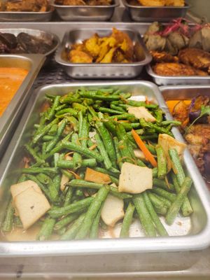 Long bean at Vegetarian 素 - Peninsula Plaza in Central Singapore