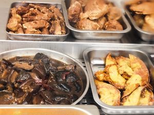 Fried items at Vegetarian 素 - Peninsula Plaza in Central Singapore