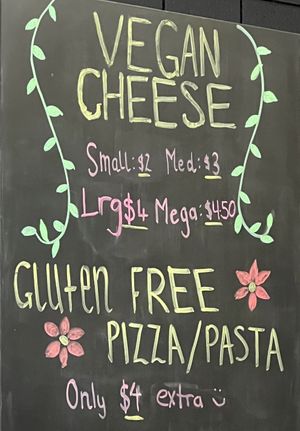 Vegan cheese at Trimboli's Pizza & Pasta in St Helens