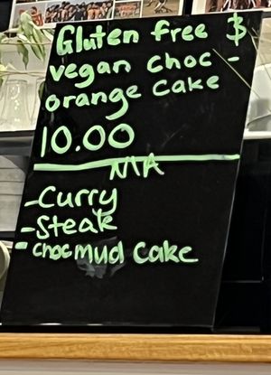 Vegan desert options including cake at Trimboli's Pizza & Pasta in St Helens