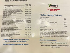 Pasta at Trimboli's Pizza & Pasta in St Helens