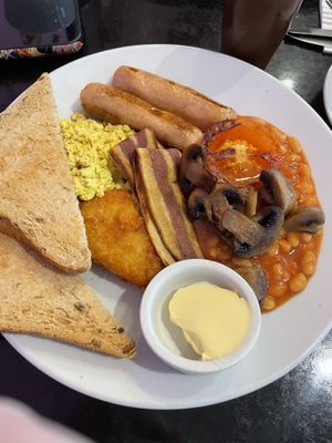 Vegan fry up!  at The Whistle Stop Cafe in Southport
