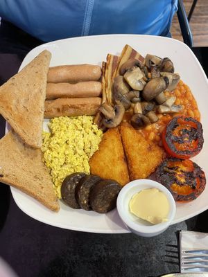The big vegan breakfast   at The Whistle Stop Cafe in Southport