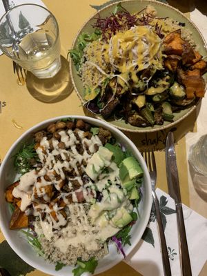 Vegan Caesar and macro biotic bowl   at Shake Cafe - Via dei Neri  in Florence