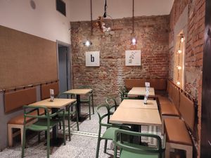 Tables inside at Shake Cafe - Via dei Neri  in Florence