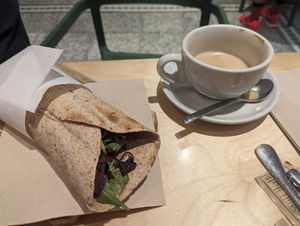 Falafel wrap very good at Shake Cafe - Via dei Neri  in Florence