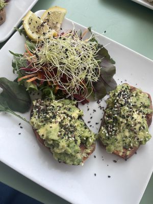 Sweet potato toast with avocado   at Shake Cafe - Via dei Neri  in Florence