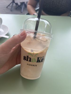 Iced coffee with oat milk   at Shake Cafe - Via dei Neri  in Florence