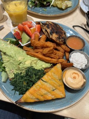 Vegan brunch plate  at Shake Cafe - Via dei Neri  in Florence