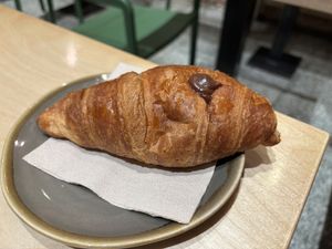 Chocolate croissant - HEAVY with pudding!  at Shake Cafe - Via dei Neri  in Florence
