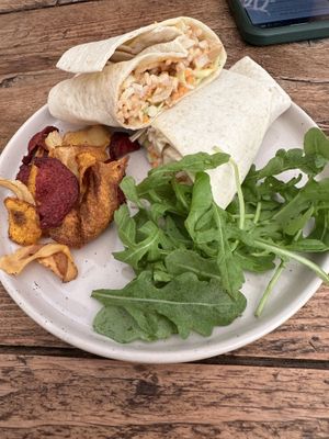 Seitan wrap  at The Gnome Cafe in Maldon