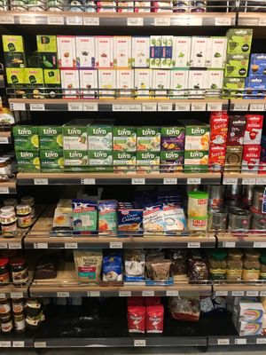 Teas and baking supplies at Fresh Garden in Tirana