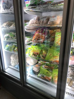 The freezer at Fresh Garden in Tirana