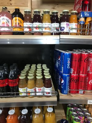 Juice and soda at Fresh Garden in Tirana