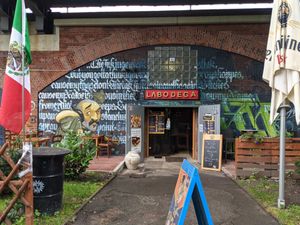 Outside at La Bodega Tex-Mex in Hamburg