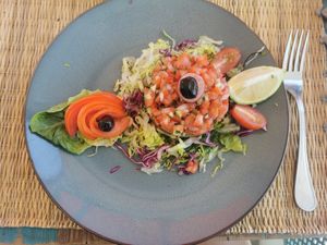 Moroccan Salad at Windy Bay Café in Taghazout