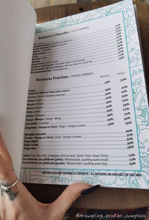 Menu 2 at Windy Bay Café in Taghazout