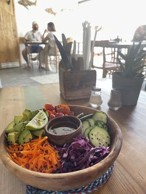 Vegan bowl  at Windy Bay Café in Taghazout