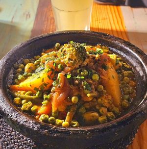 Fantastic tajine at Windy Bay Café in Taghazout